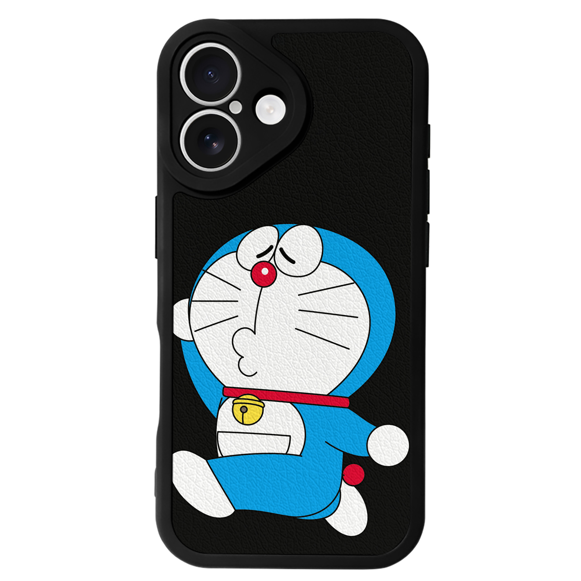 （画像用） ドラえもん Doraemon 【iPhone 16シリーズ対応】シリコンスマホケース（レザー調） 材質：シリコン